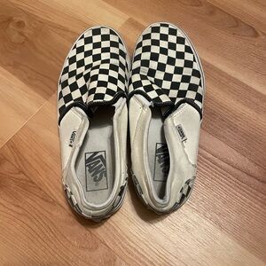 Vans Black and White Checkered Slip-Ons